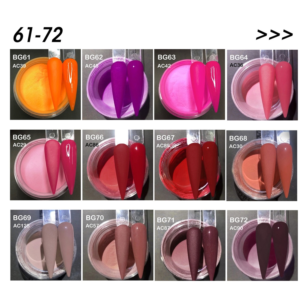 Bling Girl Rose Gold Acrylic Powder Set 10g*24pieces [6029] BlingGirl